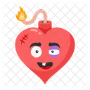 Check This Scary Flat Sticker Of Bomb Icon
