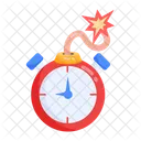 Check This Scary Flat Sticker Of Bomb Icon
