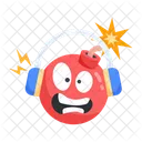 Check This Scary Flat Sticker Of Bomb Icon
