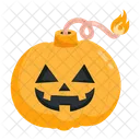 Check This Scary Flat Sticker Of Bomb Icon