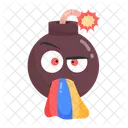 Check This Scary Flat Sticker Of Bomb Icon