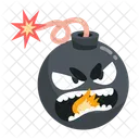 Check This Scary Flat Sticker Of Bomb Icon