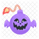Check This Scary Flat Sticker Of Bomb Icon