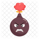 Check This Scary Flat Sticker Of Bomb Icon