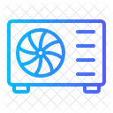Bomba De Calor De Fuente De Aire Aire Acondicionado Aire Acondicionado Icono