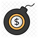 Bomba De Dinheiro Dolar Bomba Dolar Ícone