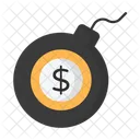 Bomba De Dinheiro Dolar Dinheiro Ícone