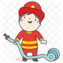 Bombeiro Masculino Saltador De Fumaca Bombeiro Ícone