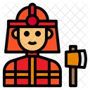 Bombero Bombero Avatar Icono