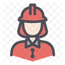 Bombero Avatar De Bombero Fuego Icono