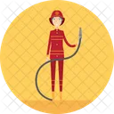 Bombero Manguera Fuego Icon