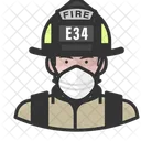 Avatar Bombero Blanco Icon