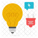 Bombilla Bombilla Electrica Luminosa Icono