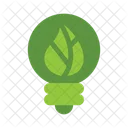 Bombilla Energia Verde Icon