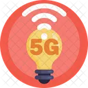 Bombilla 5G  Icono