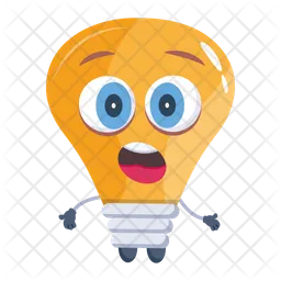 Bombilla Emoji Icono