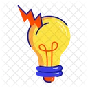 Bombilla Luz Electrica Bombilla Electrica Icono