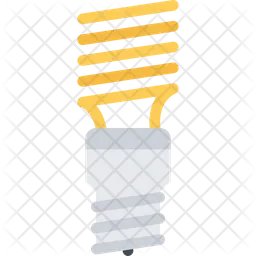 Bombilla de ahorro de energía  Icono