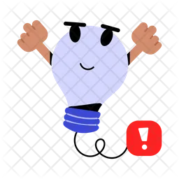 Bombilla emoji  Icono
