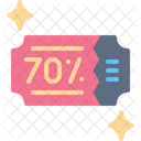 Bon Coupon Reduction Icône
