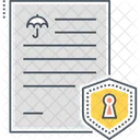 채권 보험 보험 서류 보험 파일 아이콘