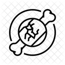 Bone Crack Fracture Icon