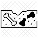 Bone in soil  Icon