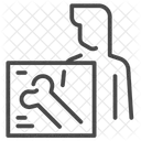 Bone mass density scan  Icon