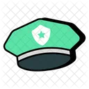 Bone De Policia Chapeu Capacete Icon