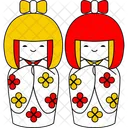 Boneca kokeshi  Ícone