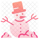 Boneco De Neve Natal Inverno Icon