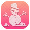 Boneco De Neve Natal Inverno Icon