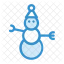 Boneco De Neve Palhaco Neve Icon