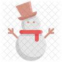 Boneco De Neve Natal Inverno Ícone