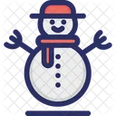 Boneco De Neve Inverno Natal Icon