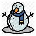 Boneco De Neve Neve Cenoura Icon