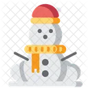 Boneco De Neve Natal Inverno Ícone