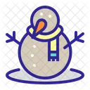 Boneco De Neve Neve Cenoura Icon