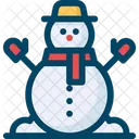 Boneco De Neve Neve Inverno Icon