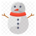 Boneco De Neve Escultura De Neve Homem De Natal Icon