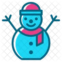 Boneco De Neve Neve Inverno Natal Frio Icon