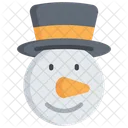 Boneco De Neve Personagem Feriados Icon