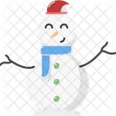 Boneco De Neve Natal Decoracao Icon