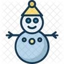 Boneco De Neve Boneco De Neve De Natal Pessoa Da Neve Icon