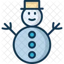 Boneco De Neve Boneco De Neve De Natal Pessoa Da Neve Icon