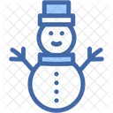 Boneco De Neve Neve Chapeu De Natal Icon