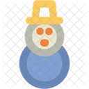 Boneco De Neve Natal Inverno Icon