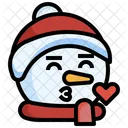 Boneco De Neve Amor Amor Natal Icon