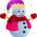 Boneco De Neve Inverno Temporada Icon