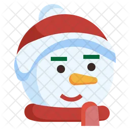 Boneco de neve sorridente Emoji Ícone